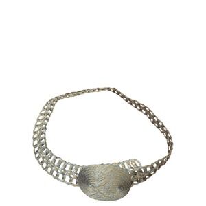 Vintage 80s‎  Size Large  Adjustable Metal Metallic Belt Retro Costume Coachella